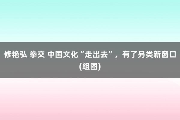 修艳弘 拳交 中国文化“走出去”，有了另类新窗口(组图)